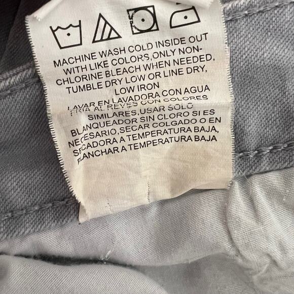 Riders by Lee Womens Bermuda Shorts 14M Gray Stretch Cotton Casual Mid Rise - Picture 6 of 6